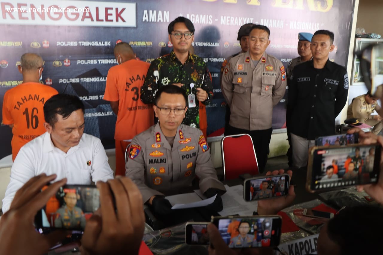Hanya Dua Pekan, Polres Trenggalek Sukses Ungkap Kasus Curanmor di Kelutan